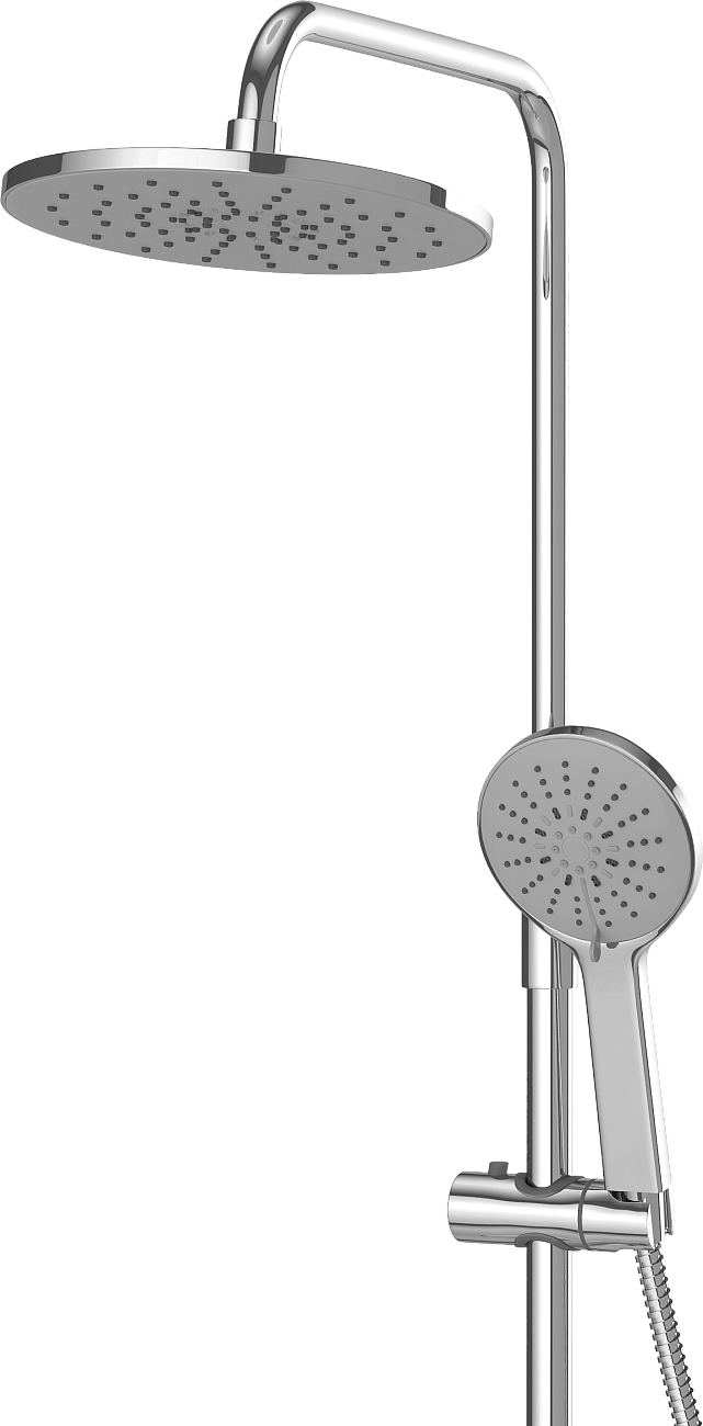 Душевая стойка с верхним душем и термостатом хром Stworki "Рандерс" RD-04cr - изображение 10