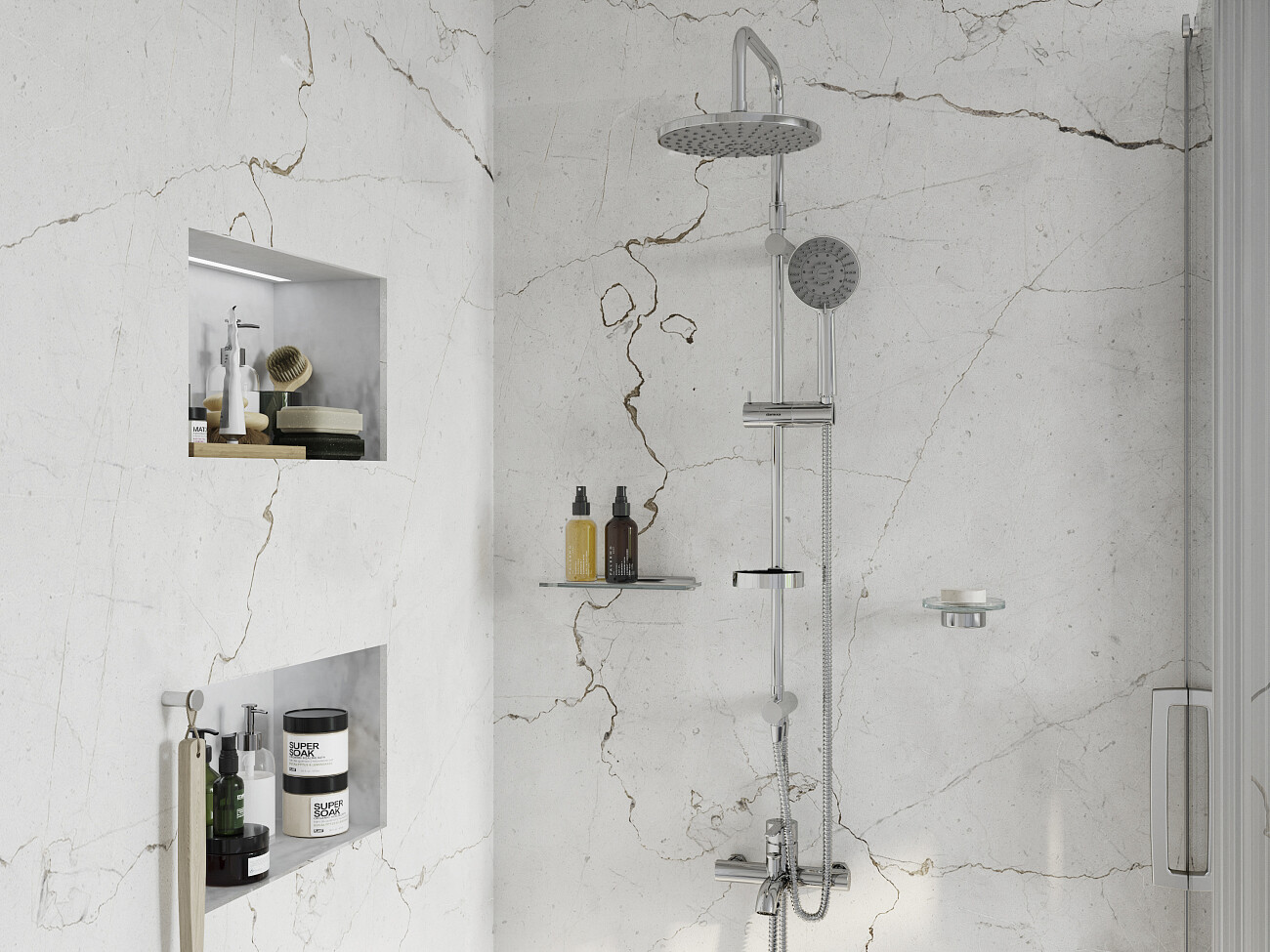 Душевой комплект хром Stworki "Стокгольм" HFSG97000, HFSG10000, HFSG02100, HFSG02100 - изображение 7