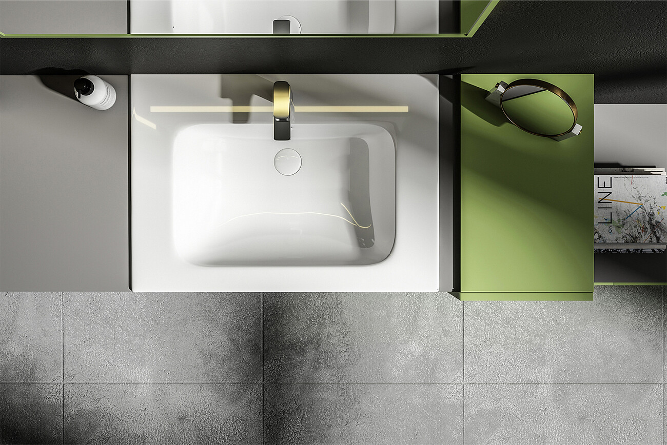 Раковина накладная керамическая прямоугольная 51,5х71 см белая Stworki 42071-KL - изображение 6