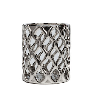 Ваза декоративная серебристая Oasis