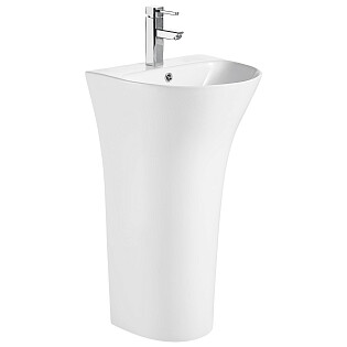 Раковина напольная фарфоровая полукруглая 42х48 см белая Cerutti SPA Simona CT7832