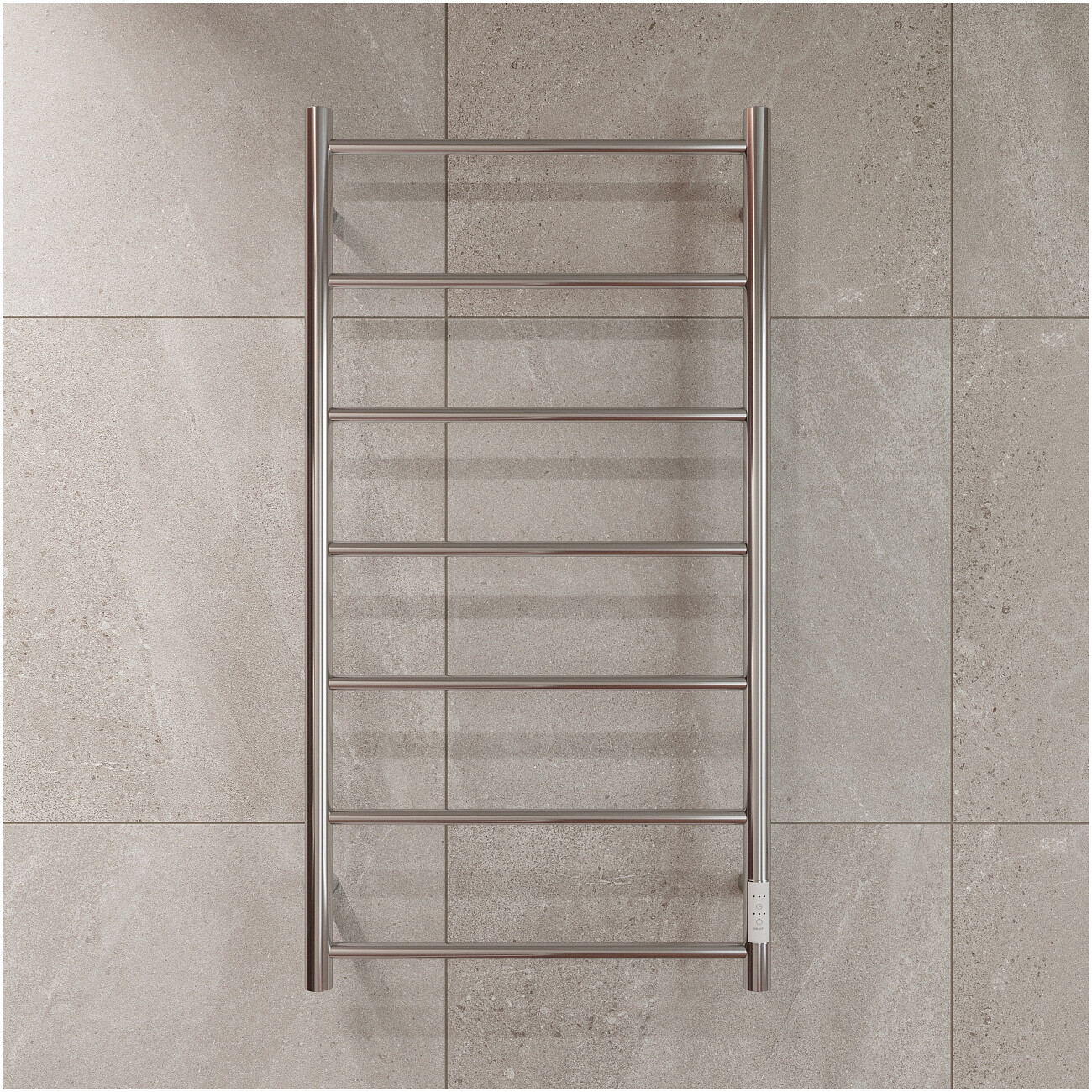 Полотенцесушитель электрический 100х50 см хром Ewrika "Сафо" PN - изображение 5