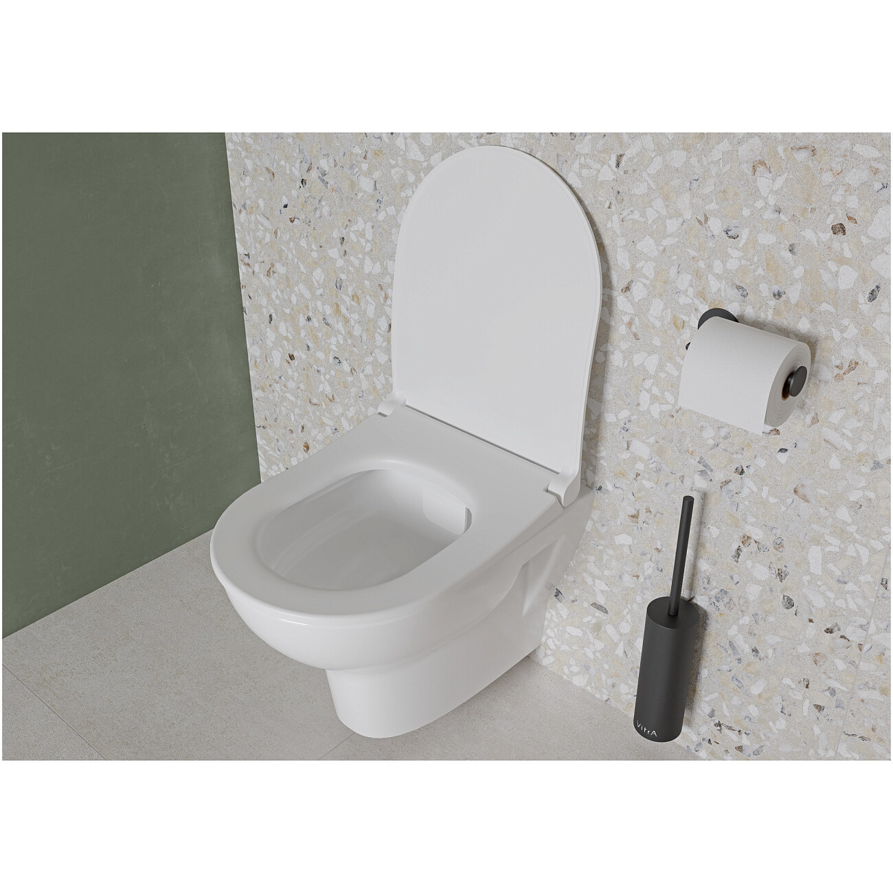 Унитаз подвесной безободковый белый Vitra Zentrum Rim-Ex 5795B003-0075 - изображение 3