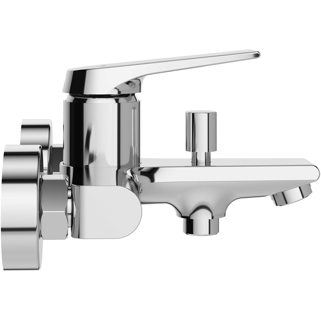 Смеситель для ванны с душем настенный хром Stworki "Монтре" S30100CR - изображение 7