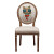 Стул обеденный с медальонной спинкой бежевый Mr. Cat