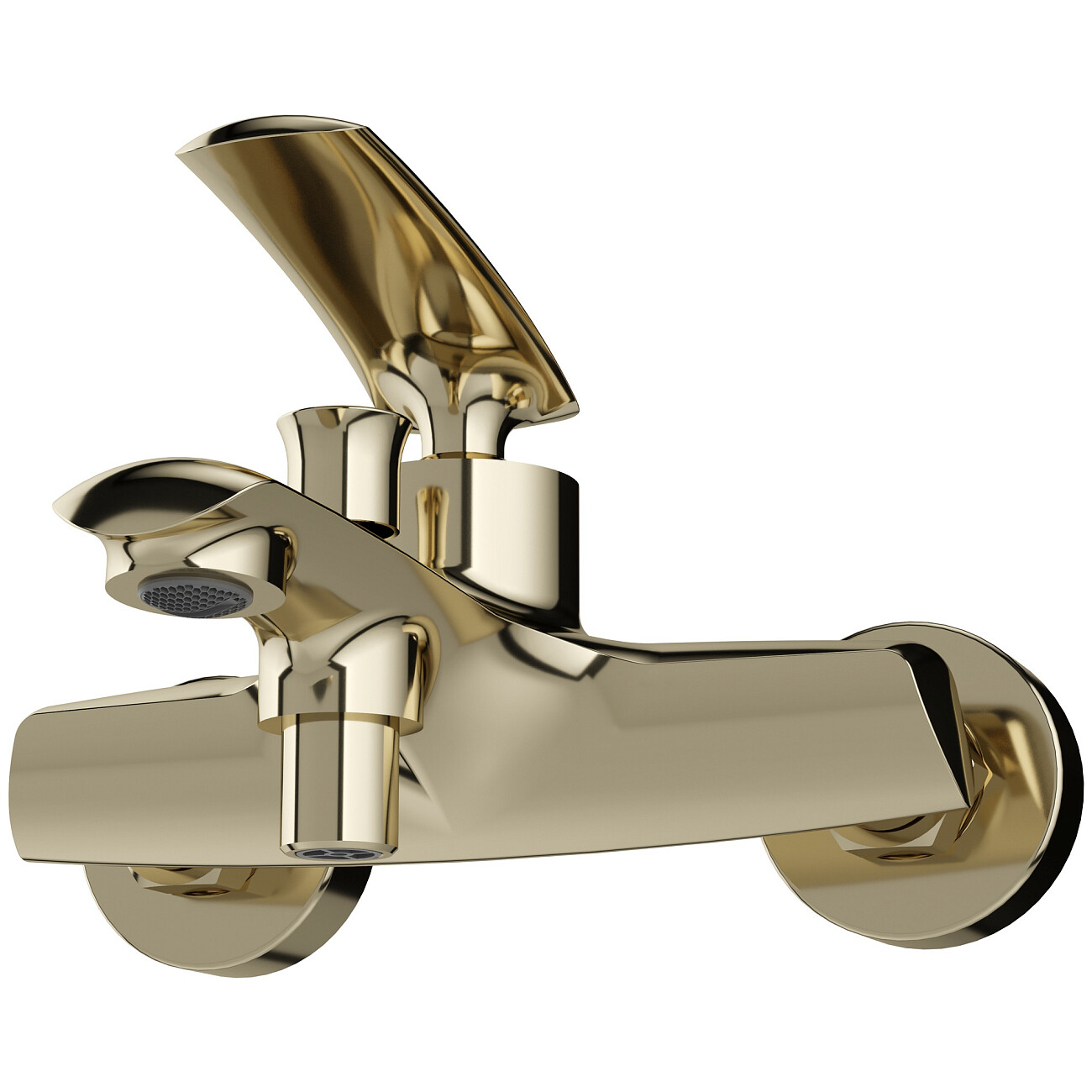 Смеситель для ванны с душем настенный золотой Stworki "Гётеборг" S03100GG - изображение 8