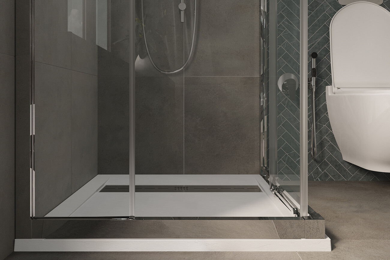 Поддон для душа с сифоном 90x90 см белый Stworki "Эстерсунд" 264998 - изображение 10