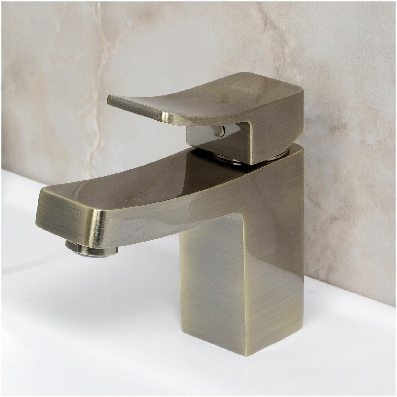 Смеситель для раковины из латуни светлая бронза Wasserkraft 1603 - изображение 2