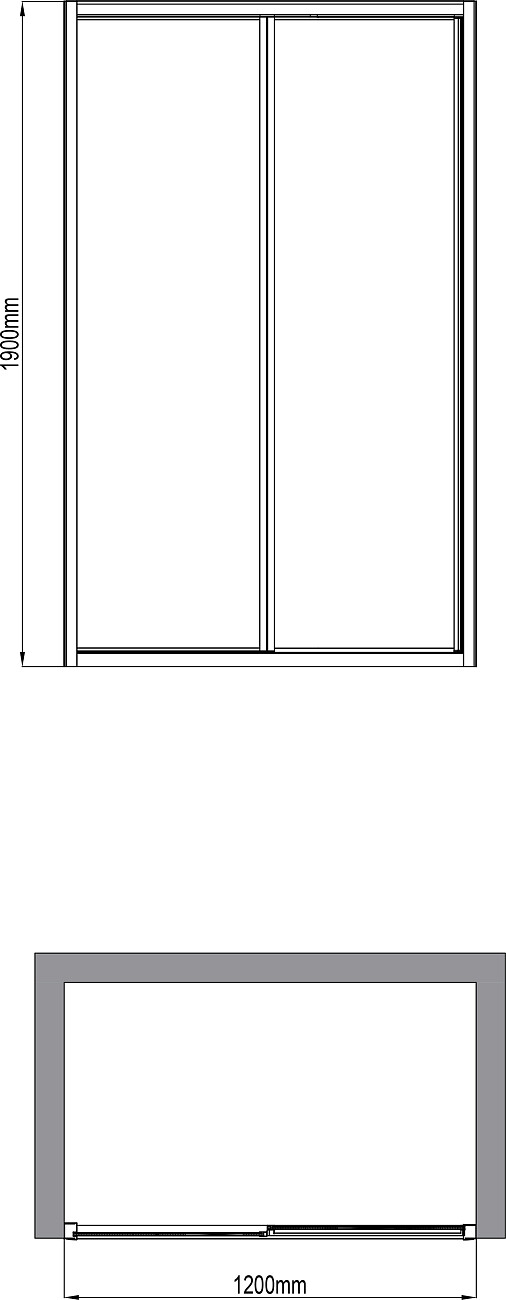 Душевая дверь в нишу раздвижная стеклянная 120 см хром Artemis Limos 940 6.950.000.0940.120.10.88 - изображение 4