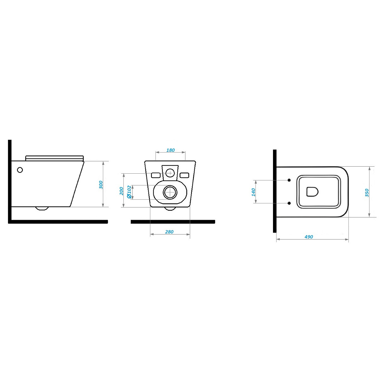 Унитаз подвесной безободковый черный матовый Cerutti SPA Maiella Aria MB CT9163 - изображение 11