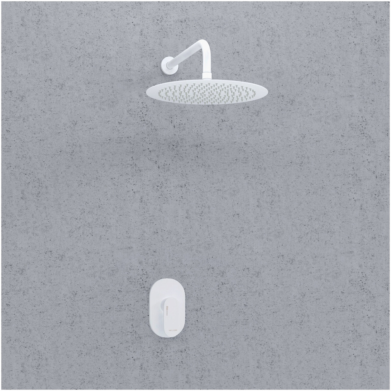 Душевой комплект встраиваемый с верхним душем белый Wasserkraft A85146 - изображение 2