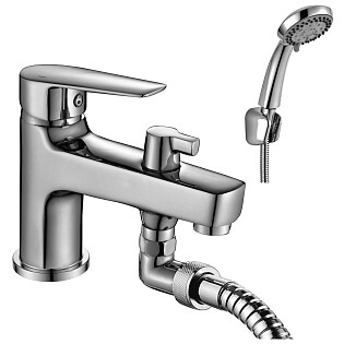Смеситель для ванны хром Rossinka S35-38