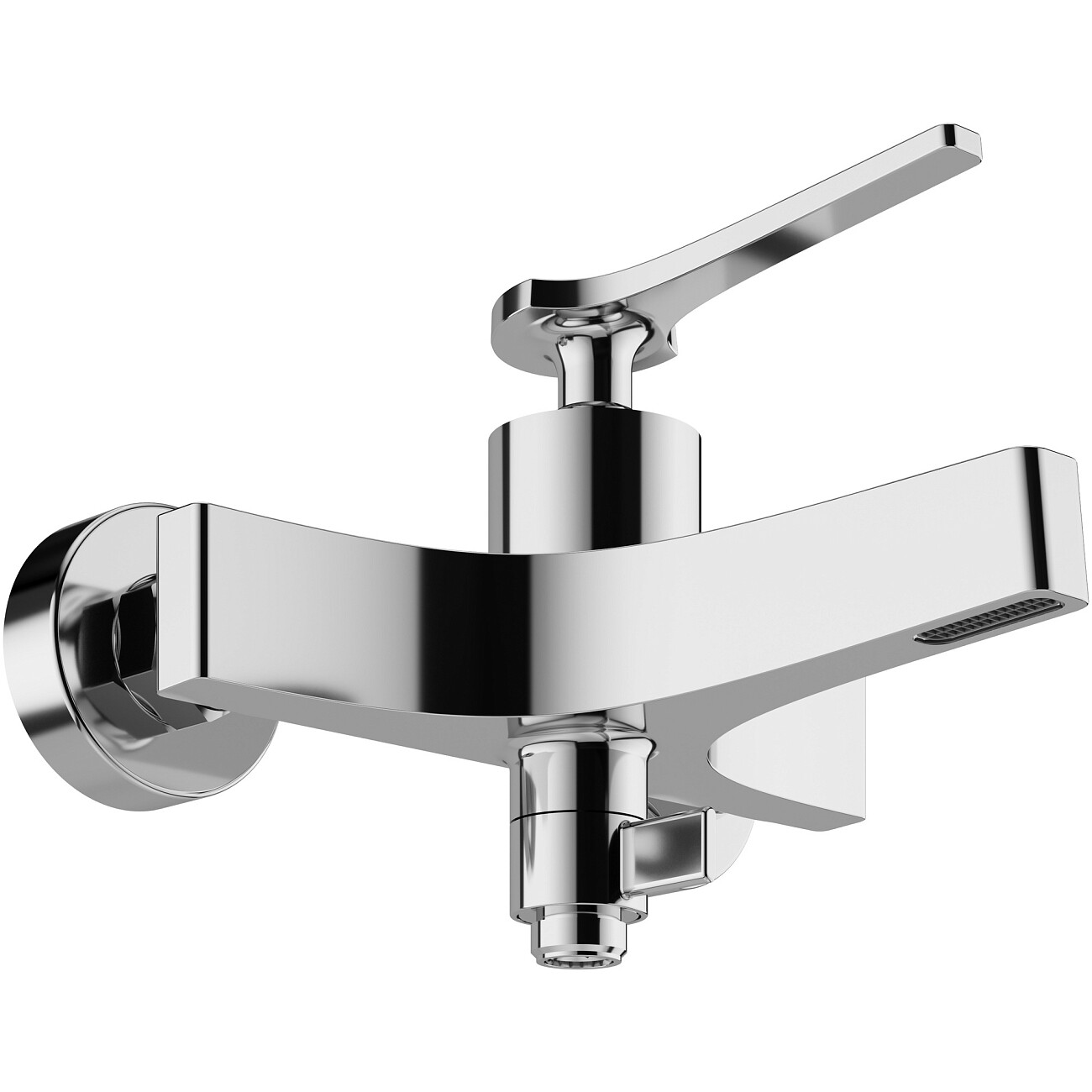 Смеситель для ванны с душем настенный хром Stworki "Аулум" S06100CR - изображение 8