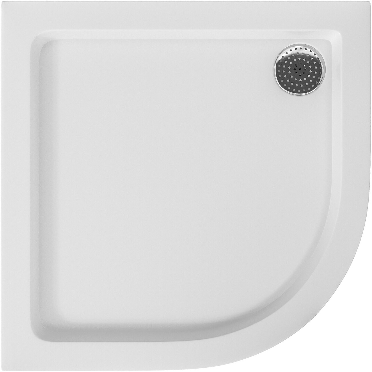 Поддон для душа акриловый четверть круга с экраном 90х90 см белый Diwo DS-circle - изображение 6