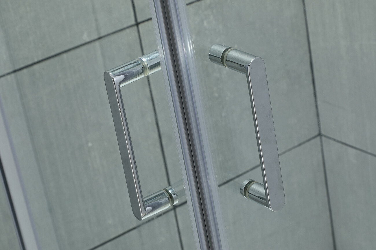 Душевой уголок квадратный 100х100 см хром Diwo "Кострома" KS04-100TCR - изображение 3