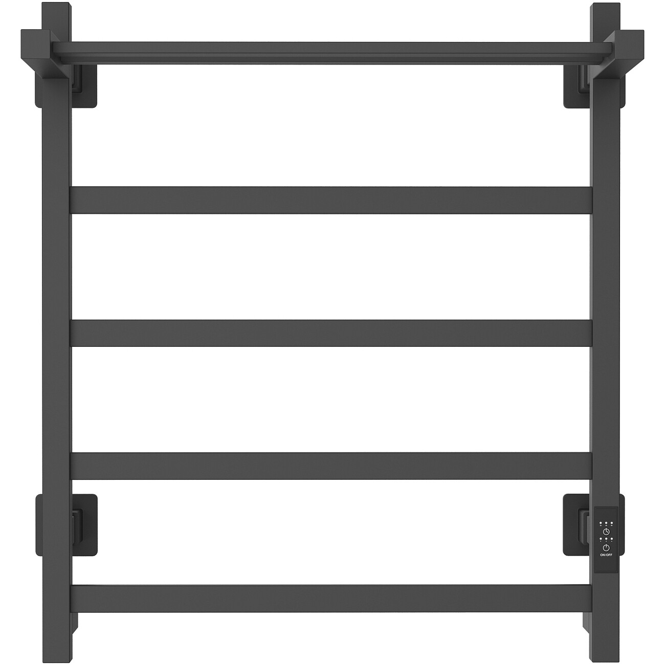 Полотенцесушитель электрический 60х50 см с полкой графит Ewrika "Пенелопа КВ7" - изображение 9