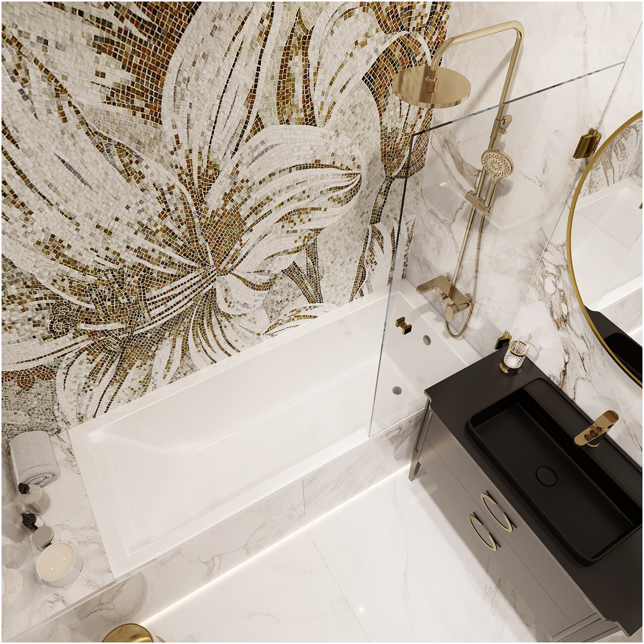 Ванна из искусственного камня 70х180 см с ножками белая Stworki "Ольборг" ФР-00014089, ФР-00014106 - изображение 7