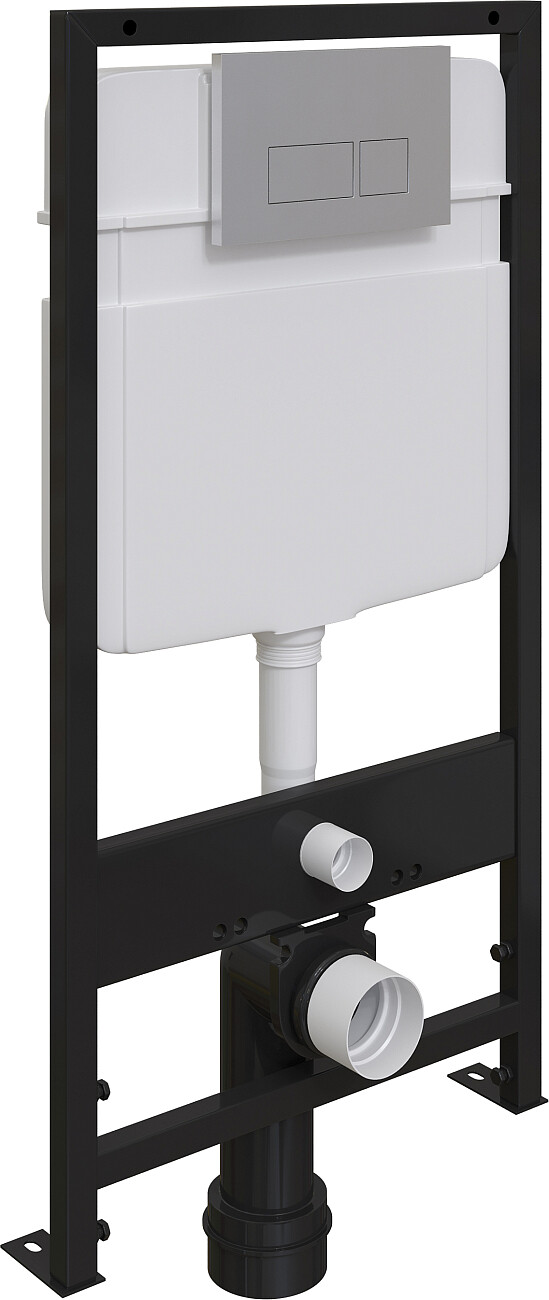 Унитаз с инсталляцией и кнопкой белый, хром Stworki "Монтре" SETK3204-2616, ProLT 0026-2020, 0040 - изображение 4