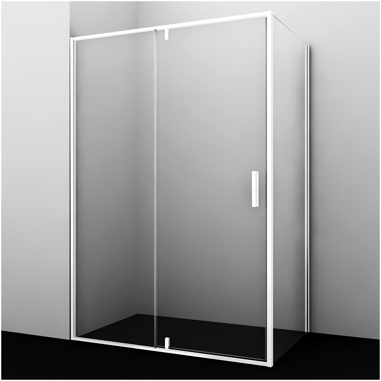 Душевой уголок прямоугольный 90х120 см белый Wasserkraft Neime 19P07 - изображение 2