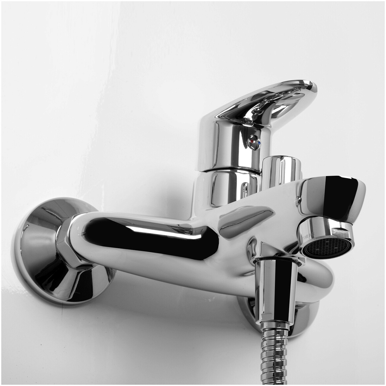 Душевой комплект с лейкой и коротким изливом хром Wasserkraft Leine 3501 - изображение 4