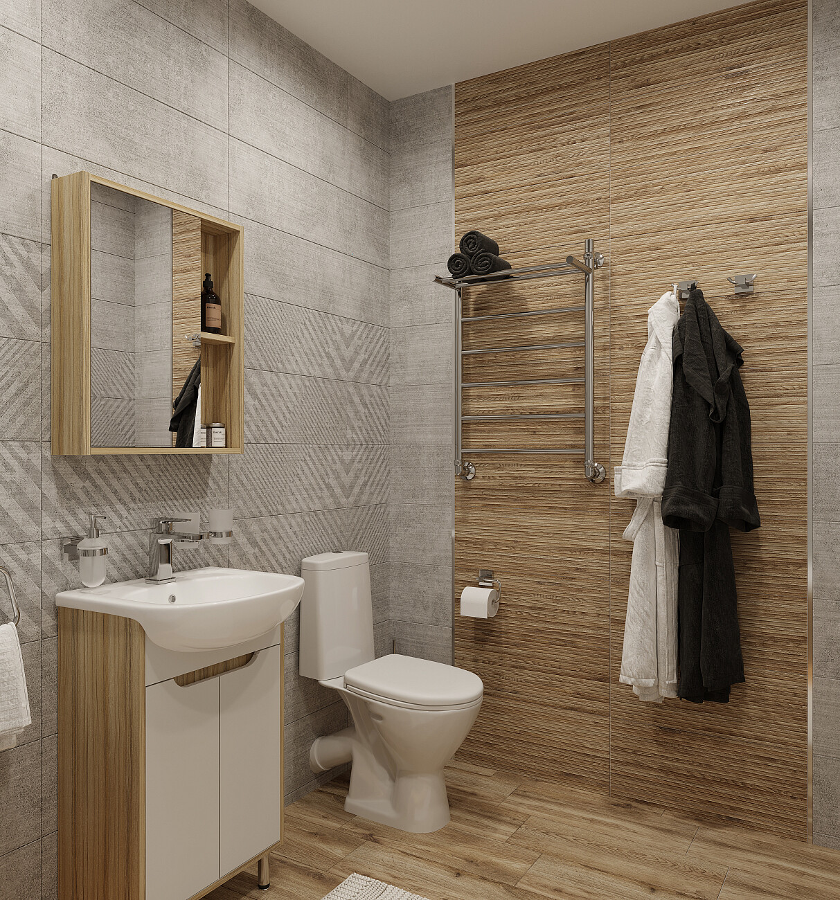 Полотенцесушитель водяной 80х50 см хром Ewrika "Сафо" FP 4627201607911 - изображение 10