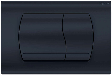 Панель смыва для унитаза пластиковая черная Aquatek KDI-0000049
