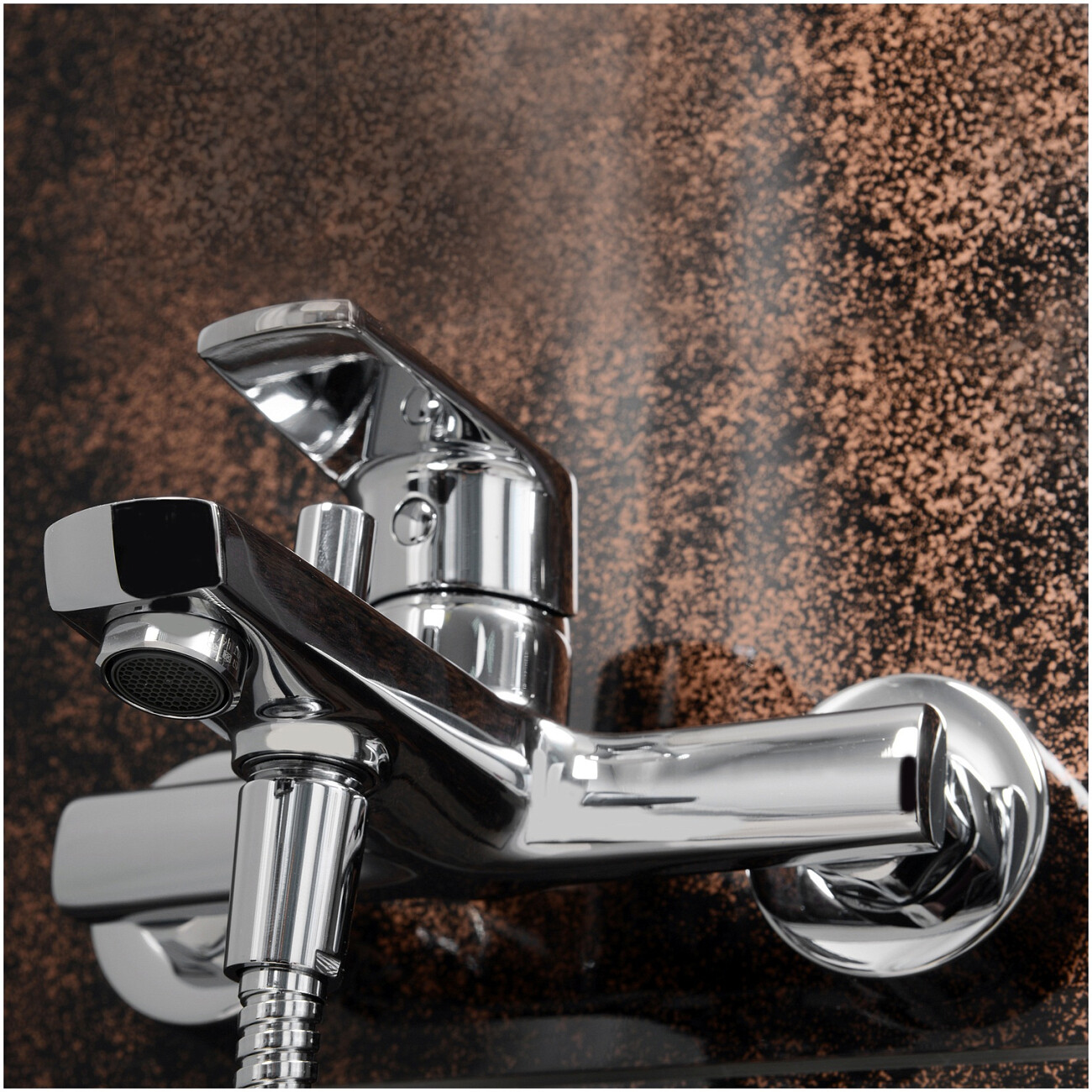 Душевой комплект с лейкой и коротким изливом хром Wasserkraft Dill 6101 - изображение 5