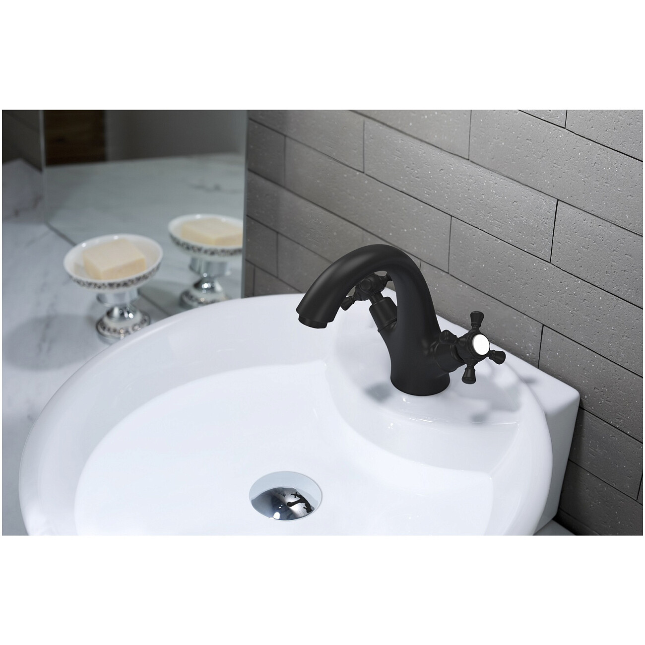 Смеситель для раковины черный Timo Nelson 1911-03F - изображение 2