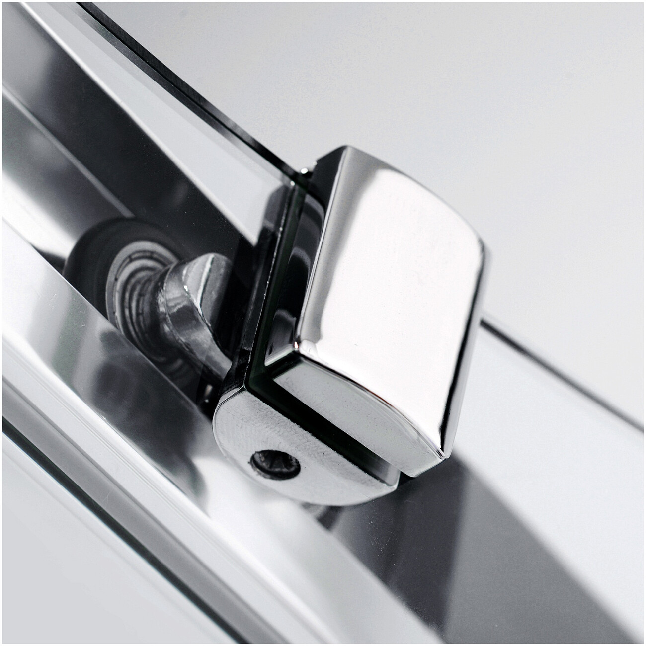 Душевой уголок четверть круга 80х80 см хром Wasserkraft Lippe 45S00 - изображение 5