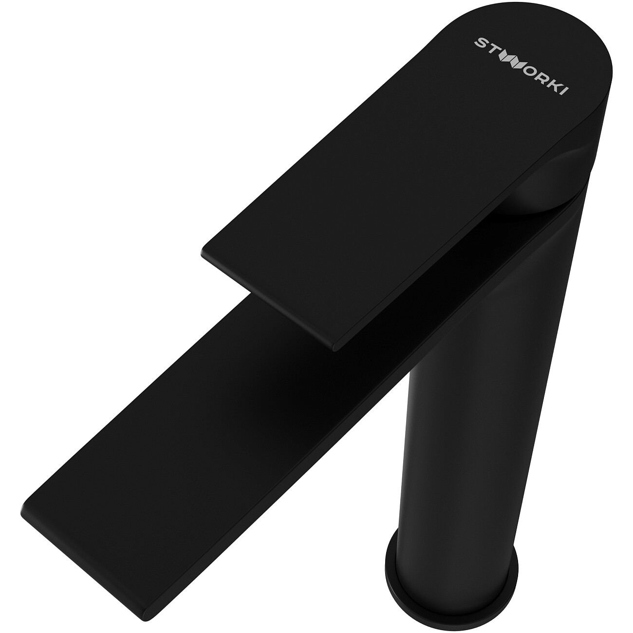 Смеситель для раковины однорычажный черный Stworki "Колдинг" S32020BK - изображение 10