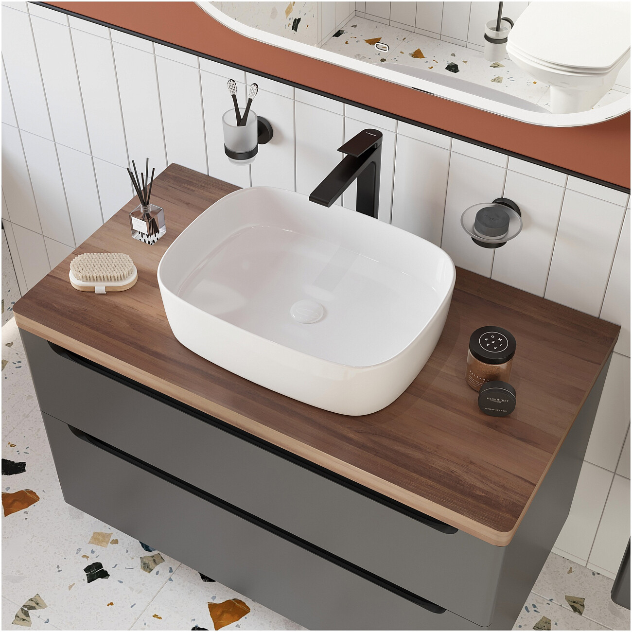 Раковина-чаша 37х50 см белая Stworki "Берген" S21410WH - изображение 5