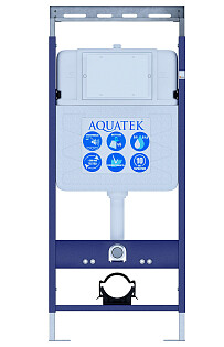 Инсталляция для подвесного унитаза синяя Aquatek EasyFix 50 INS-0000010
