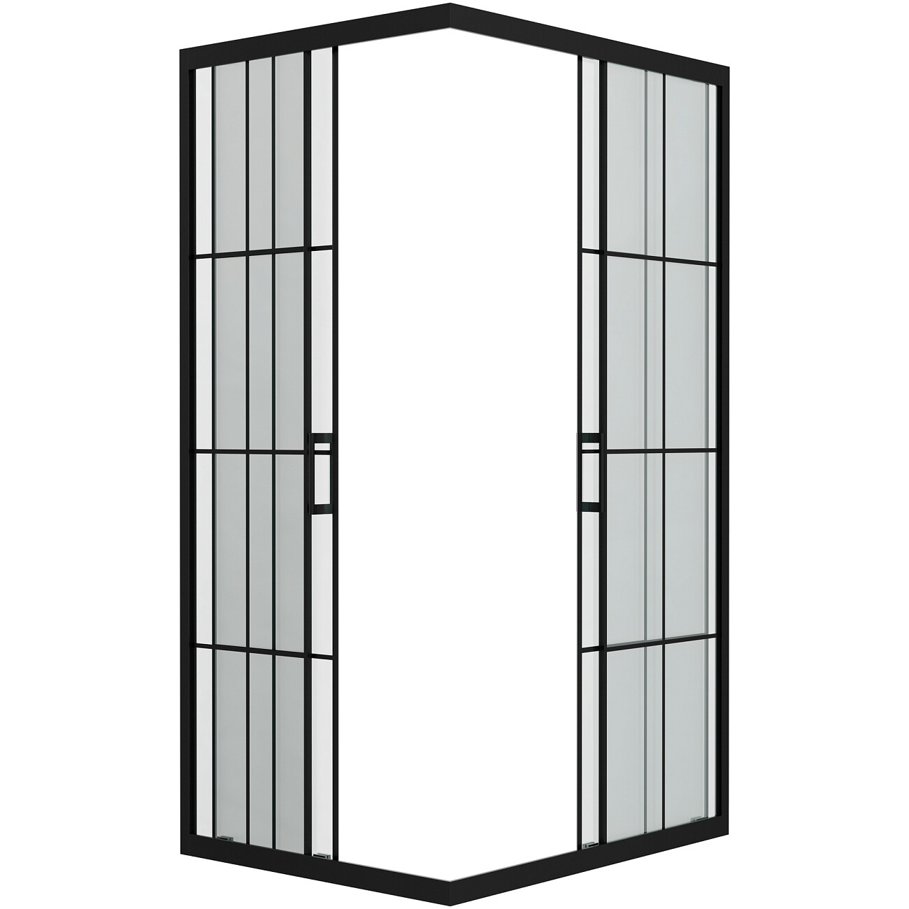 Душевой уголок прямоугольный 80х100 см черный Diwo "Киров" - изображение 4