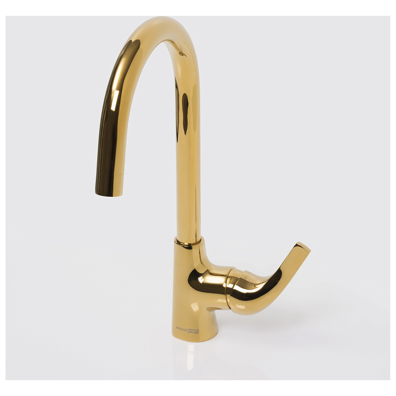 Смеситель для кухни из латуни золотой Wasserkraft 7107 - изображение 11