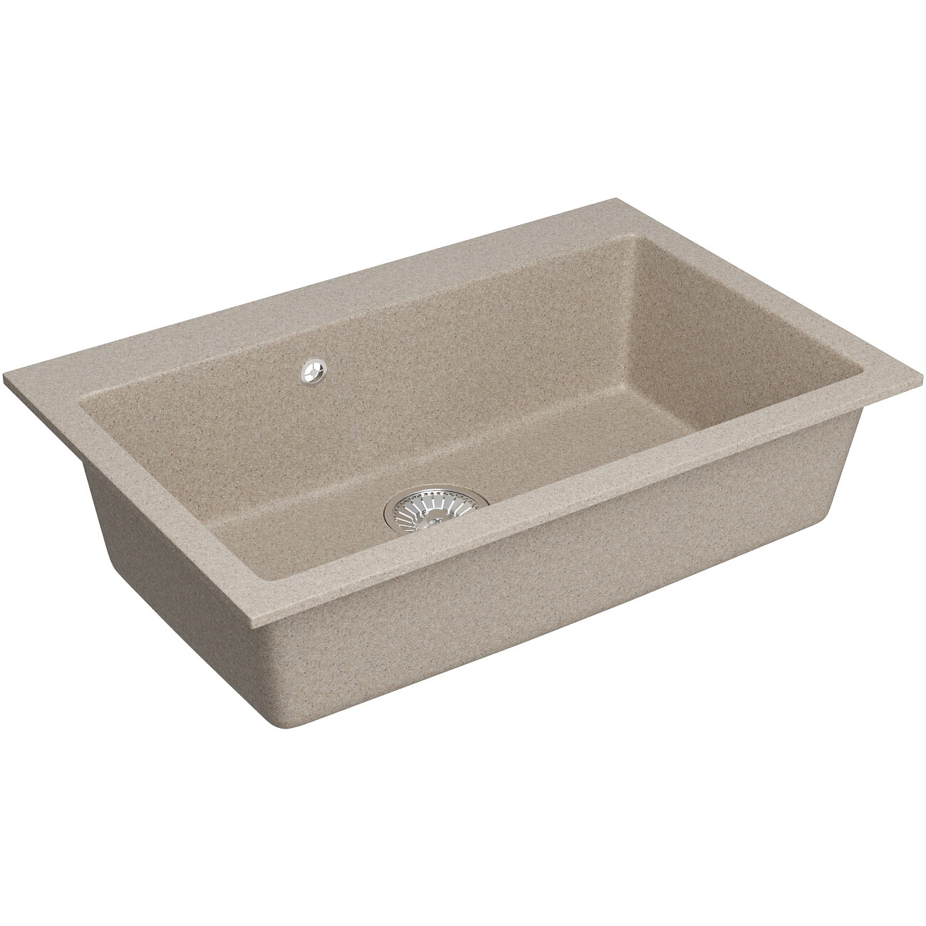 Мойка кухонная из искусственного мрамора песочная Domaci "Болонья" М-39-004 - изображение 10