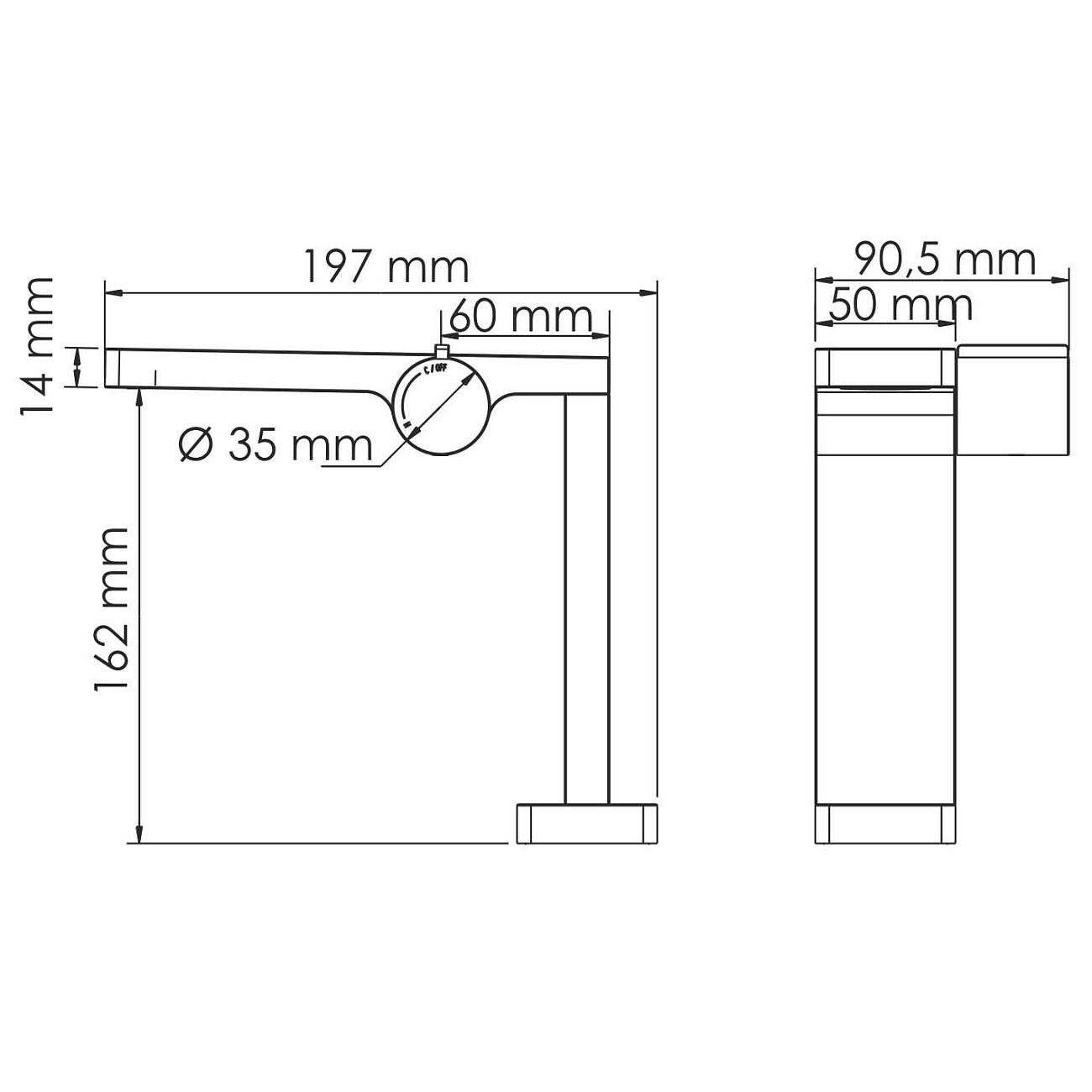 Смеситель для раковины из латуни черный Wasserkraft 7410 - изображение 11