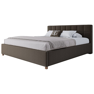 Кровать двуспальная 180х200 коричневая Wales