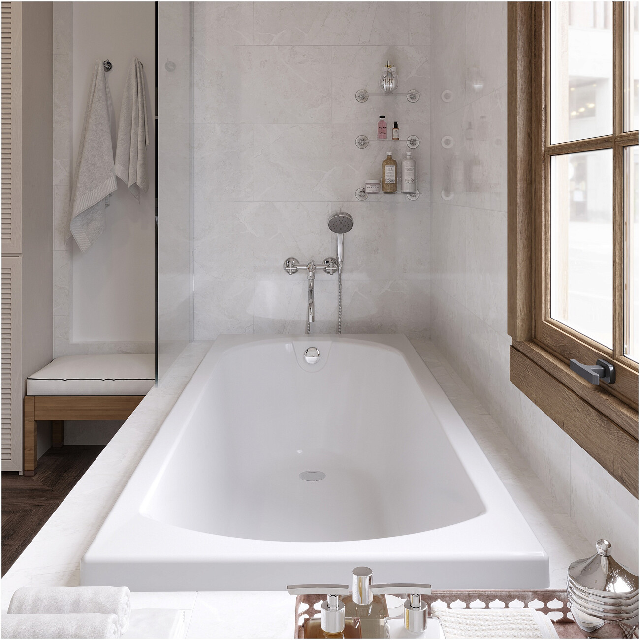 Ванна акриловая 170x70 см белая Diwo "Углич" Щ0000055175, Щ0000048583 - изображение 8