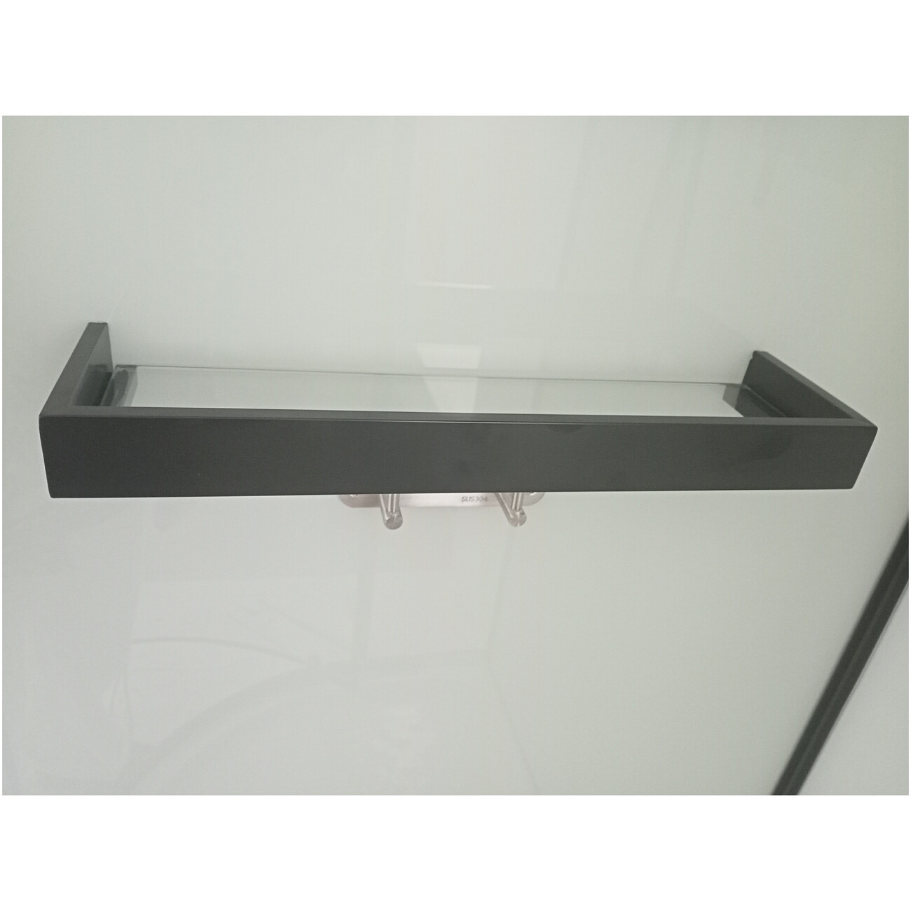 Душевая кабина квадратная без крыши с низким поддоном 90х90 см черная Cerutti SPA Bella 901B - изображение 7