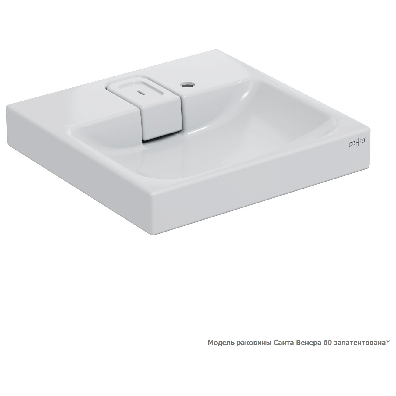 Раковина над стиральной машиной 60х60 см белая СаНта "Венера" 900162 - изображение 3