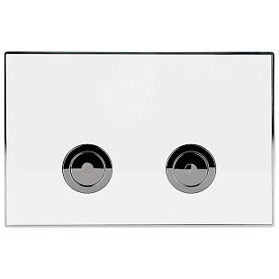 Кнопка смыва для пневматической инсталляции белая, хром Point &quot;Венера&quot; PN44071WC