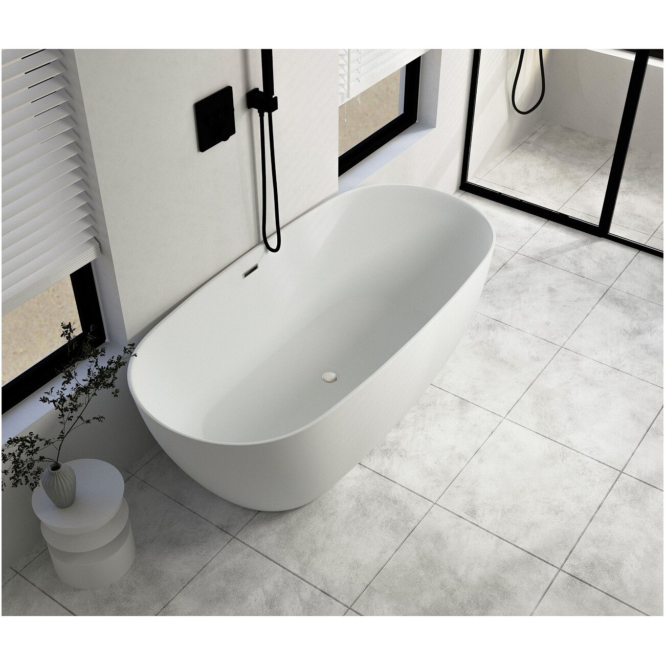 Ванна акриловая 150х75 см отдельностоящая белая d'ISEO150 Ceruttispa CT9902 - изображение 9