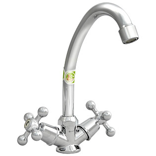 Смеситель для кухни двухвентильный хром Juguni Aquarius JGN0440 0402.658