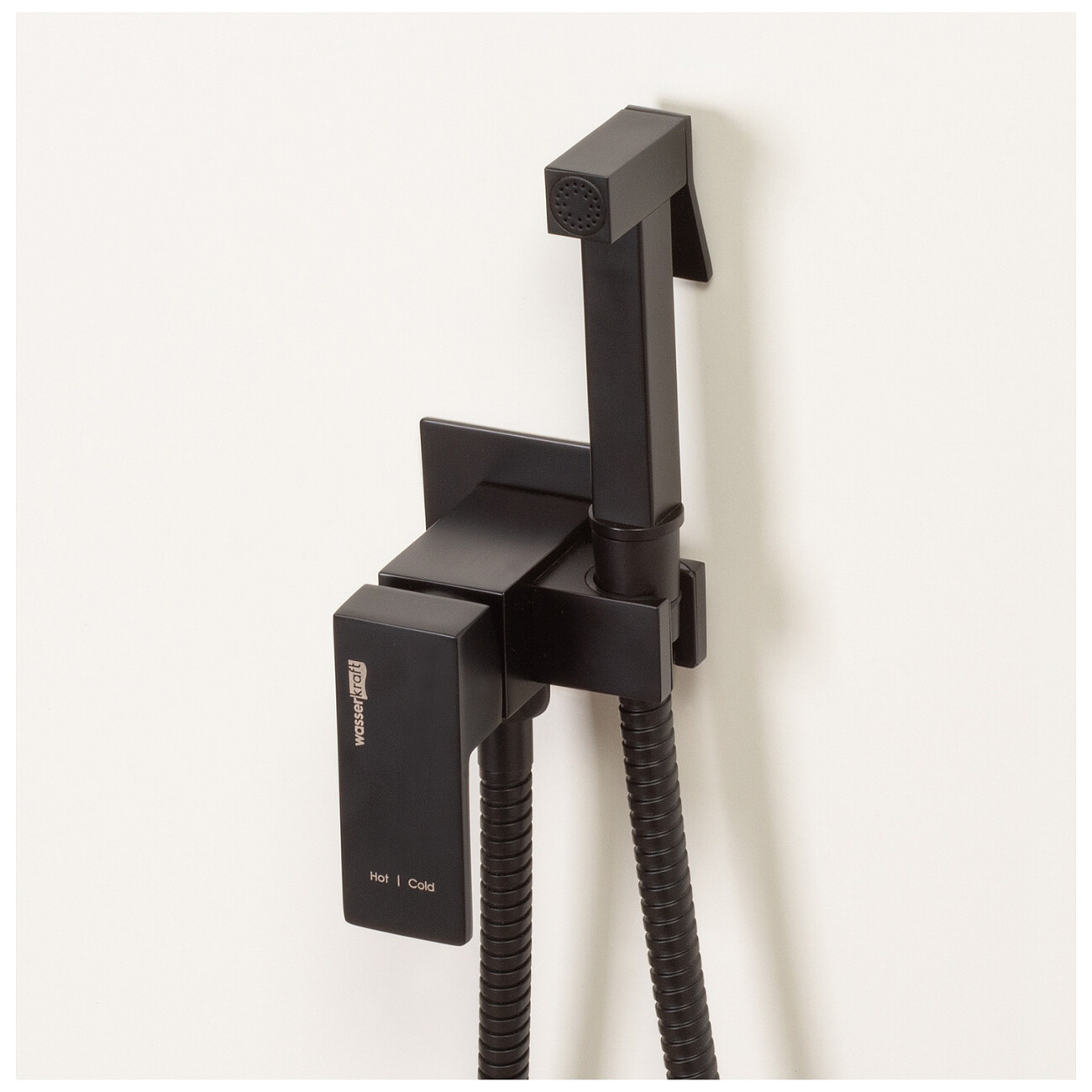 Гигиенический душ с встраиваемым смесителем черный Wasserkraft A71638 - изображение 11