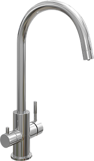 Смеситель для кухни из латуни хром Domaci &quot;Равенна&quot; OL-02Sx