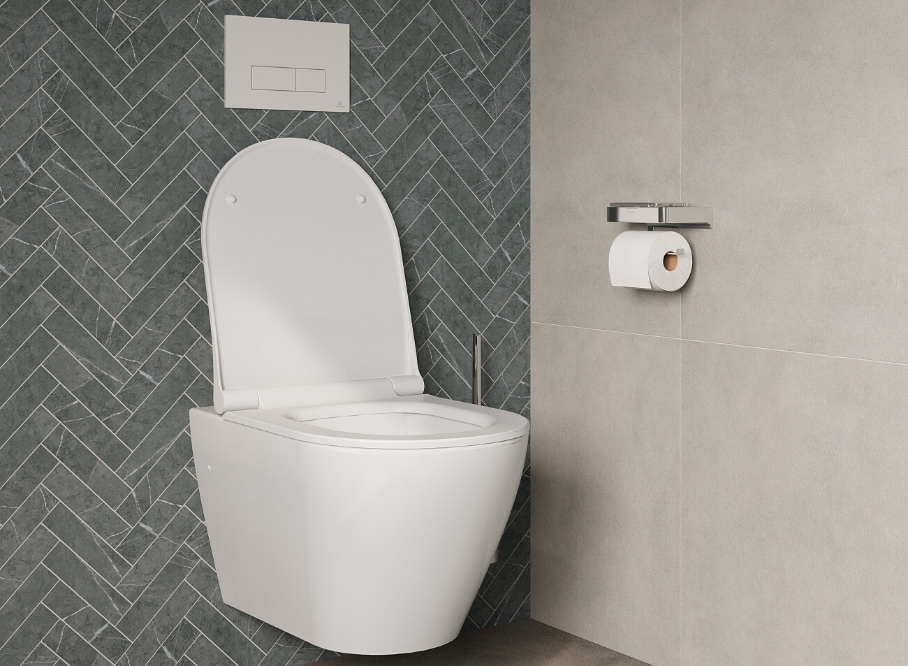 Унитаз подвесной фарфоровый С сиденьем белый Stworki Merlingen MWH55 - изображение 7