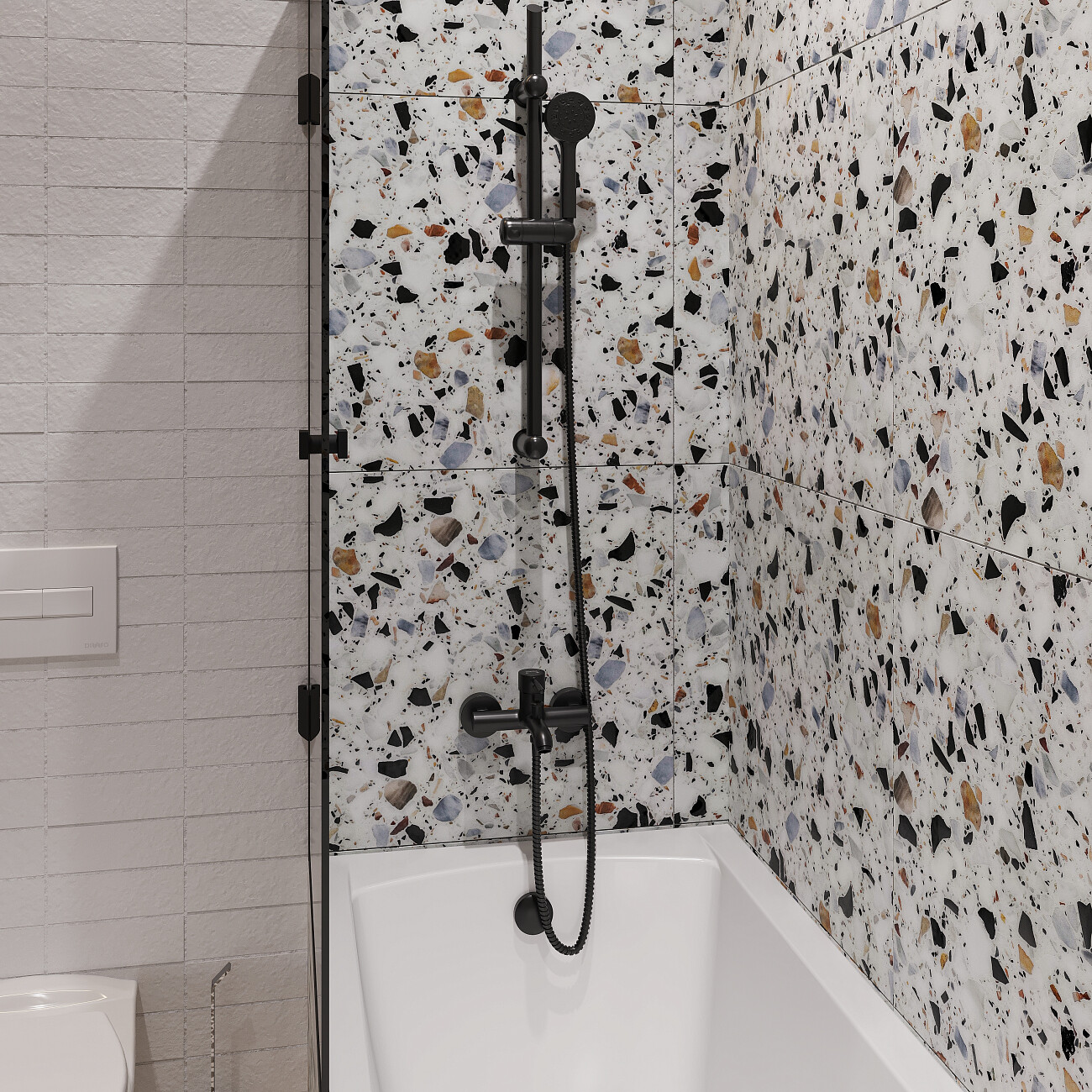 Смеситель для ванны черный Mega Didim MG-CM103-B - изображение 6