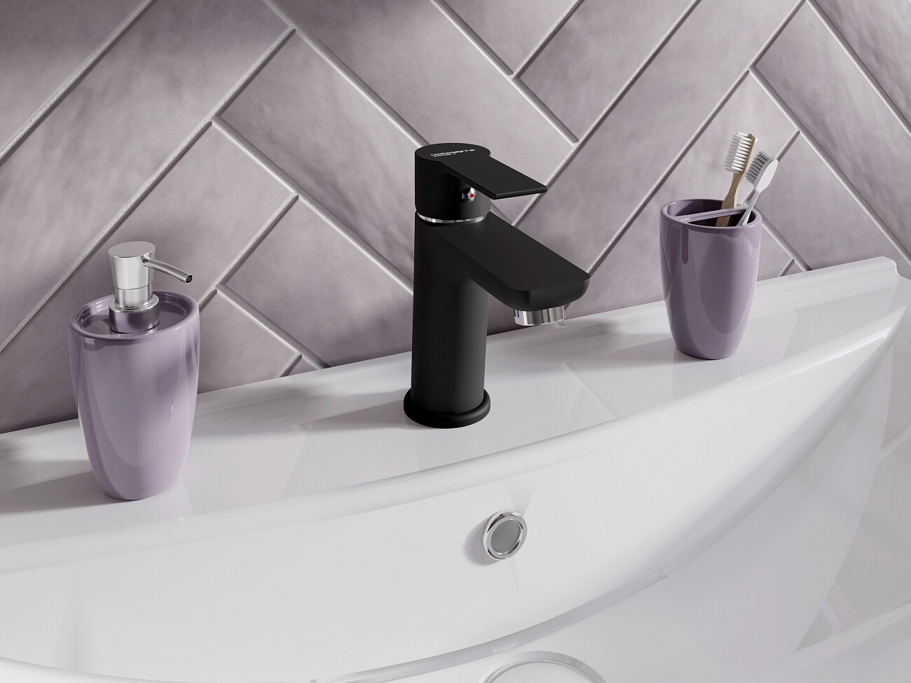 Смеситель для раковины однорычажный черный Stworki "Хельсинки" HFHS02130 - изображение 11