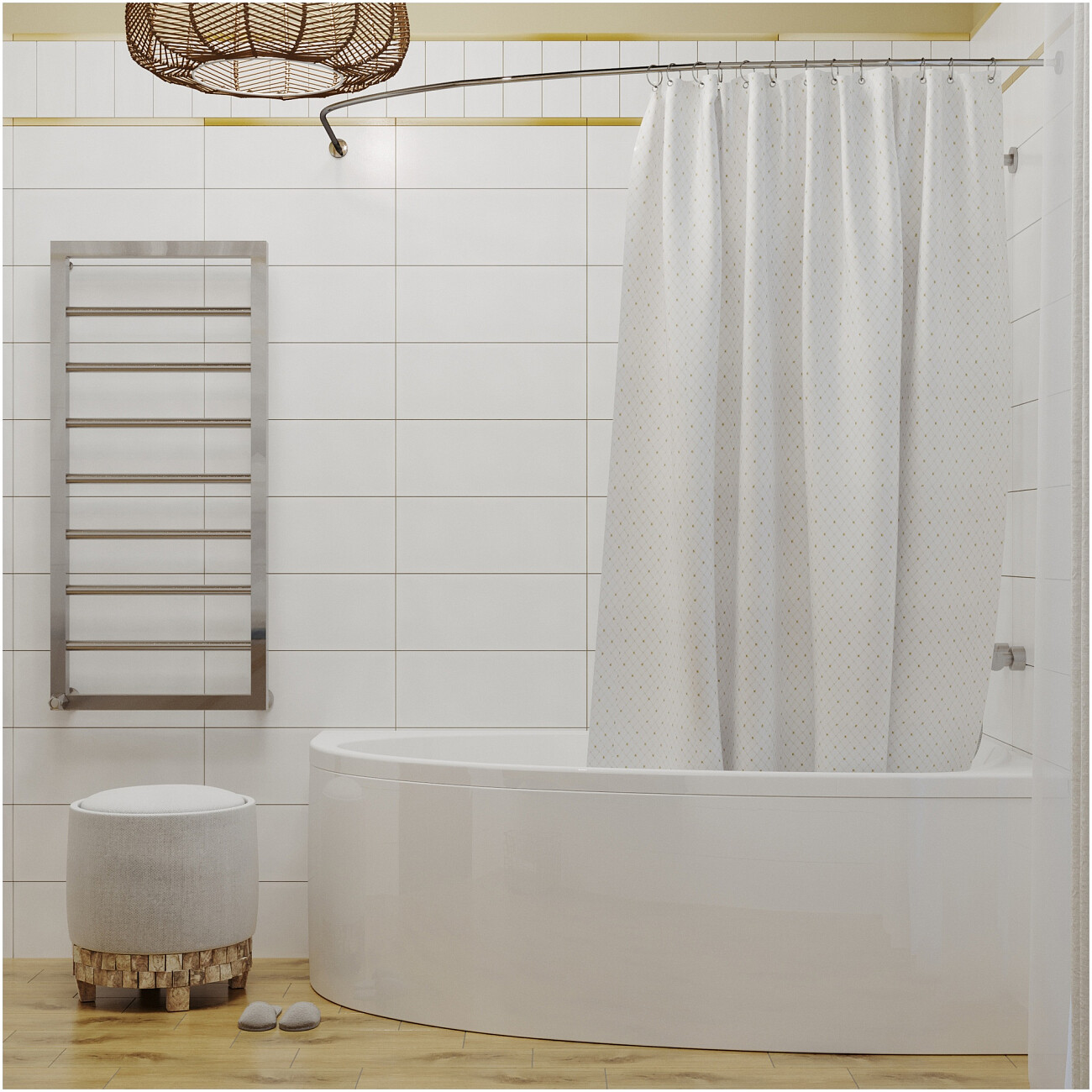 Ванна акриловая 150x95 см с каркасом белая Diwo "Валдай L" Щ0000055178, Щ0000055243 - изображение 9