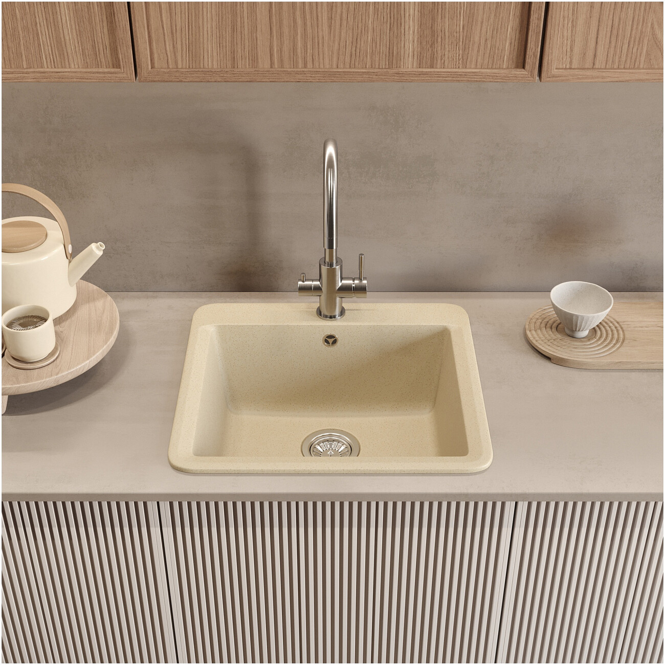 Смеситель для кухни сталь Domaci "Равенна" OL-03Ss - изображение 4